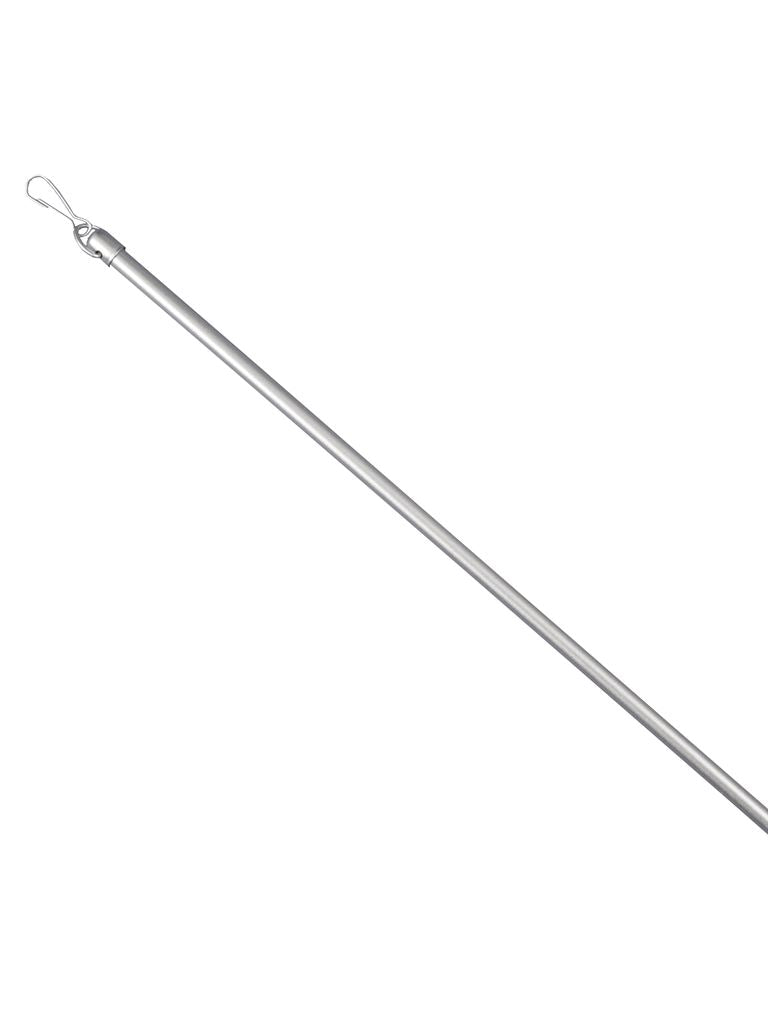 Trekstang voor gordijn - mat aluminium met grip