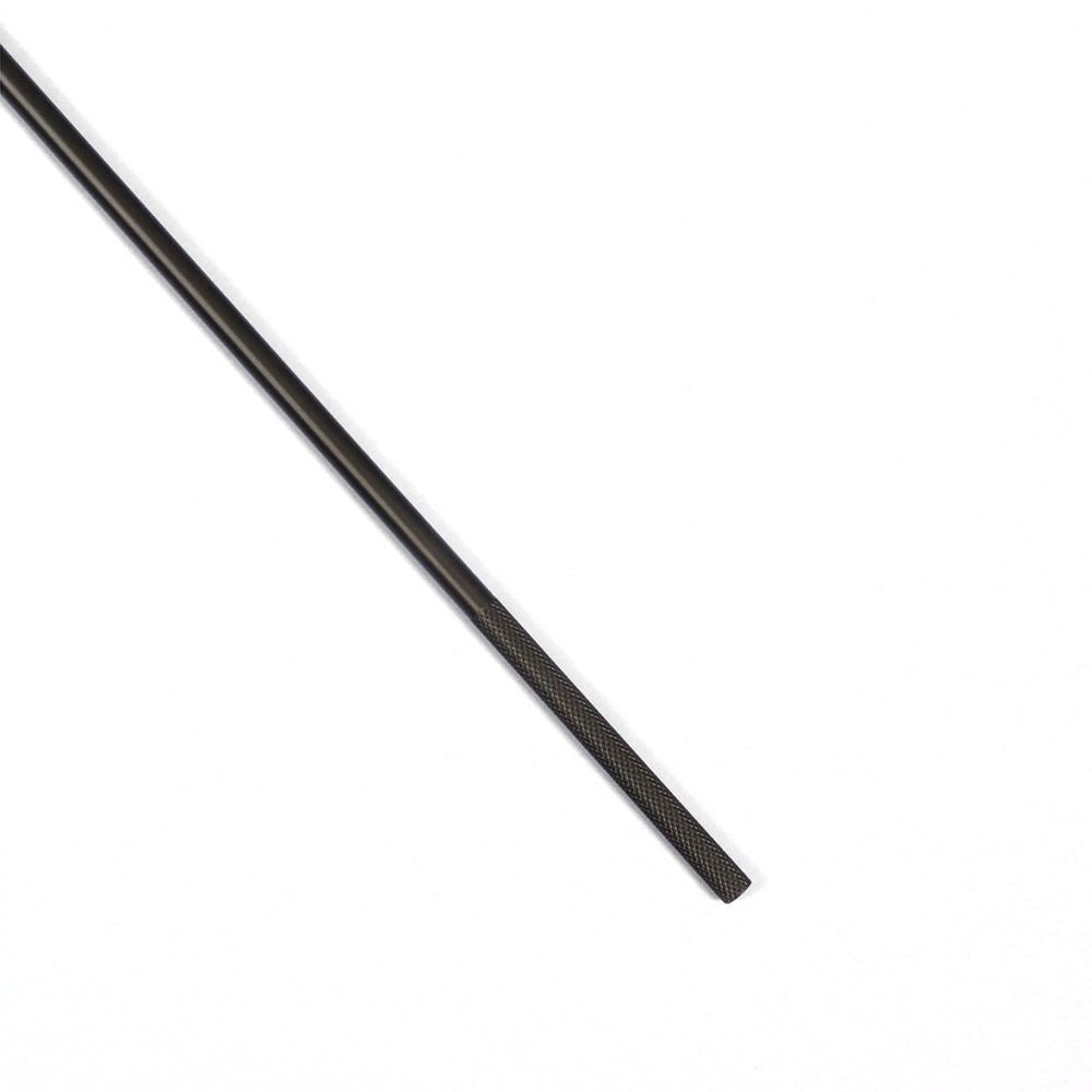 Trekstang voor gordijn - mat zwart met grip